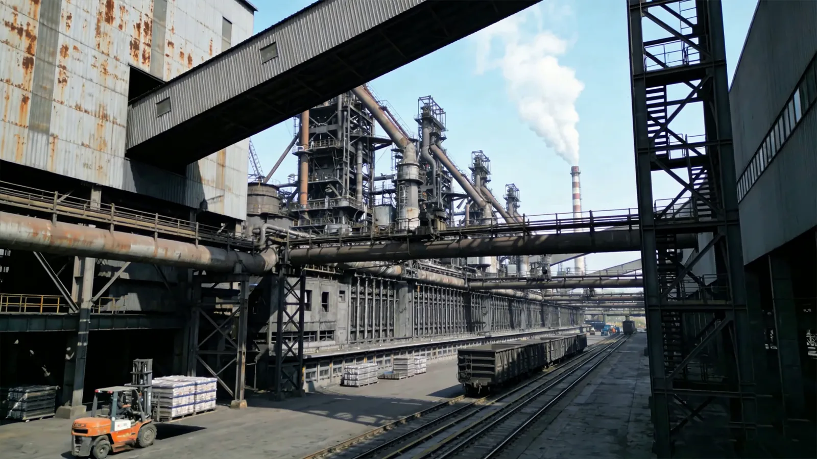 Industrielles Fabrikgebiet