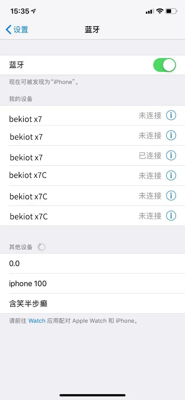 Bluetooth-Liste