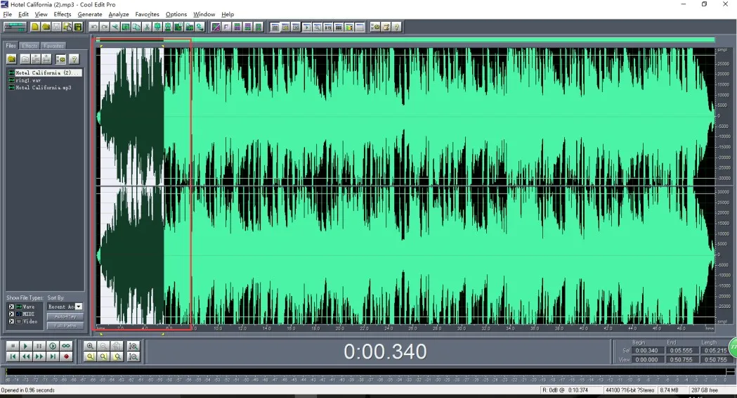 Ausgewähltes Musiksegment