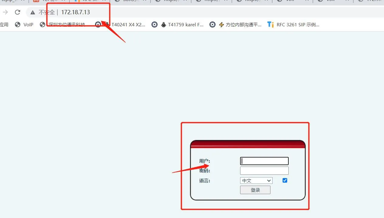 IP-Adresse in die Weboberfläche eingeben