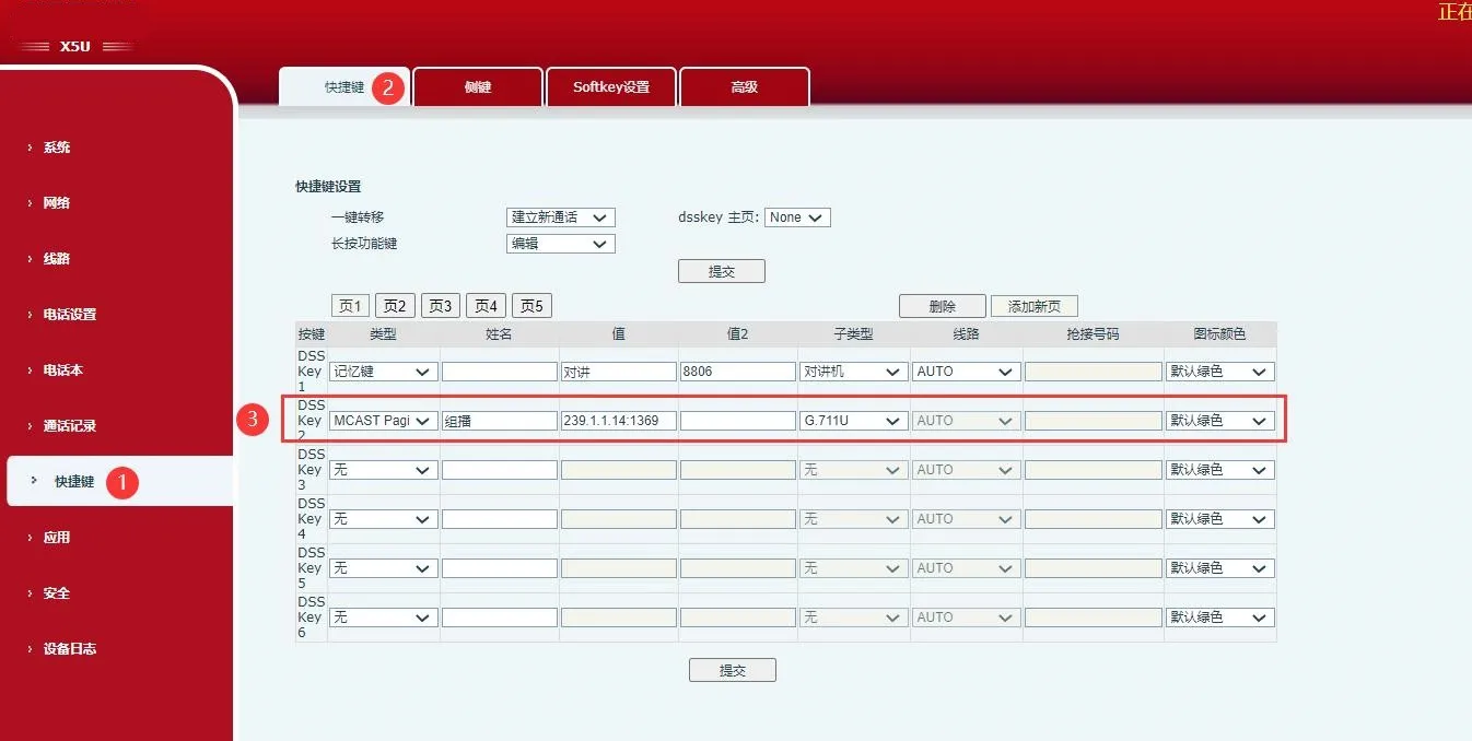 Konfiguration des Multicast-Senders