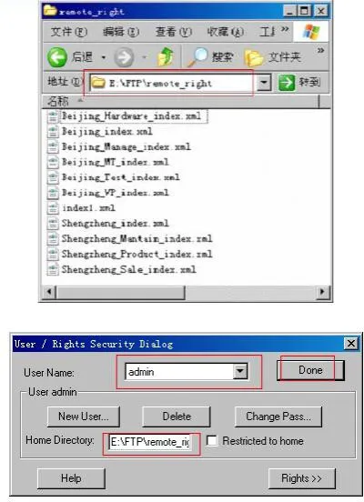 Beispiel für FTP-Dateispeicherpfad