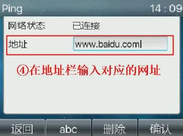 Adresse in das Ping-Tool eingeben