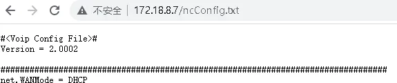Abrufen der nc-Konfigurationsdatei über den Browser