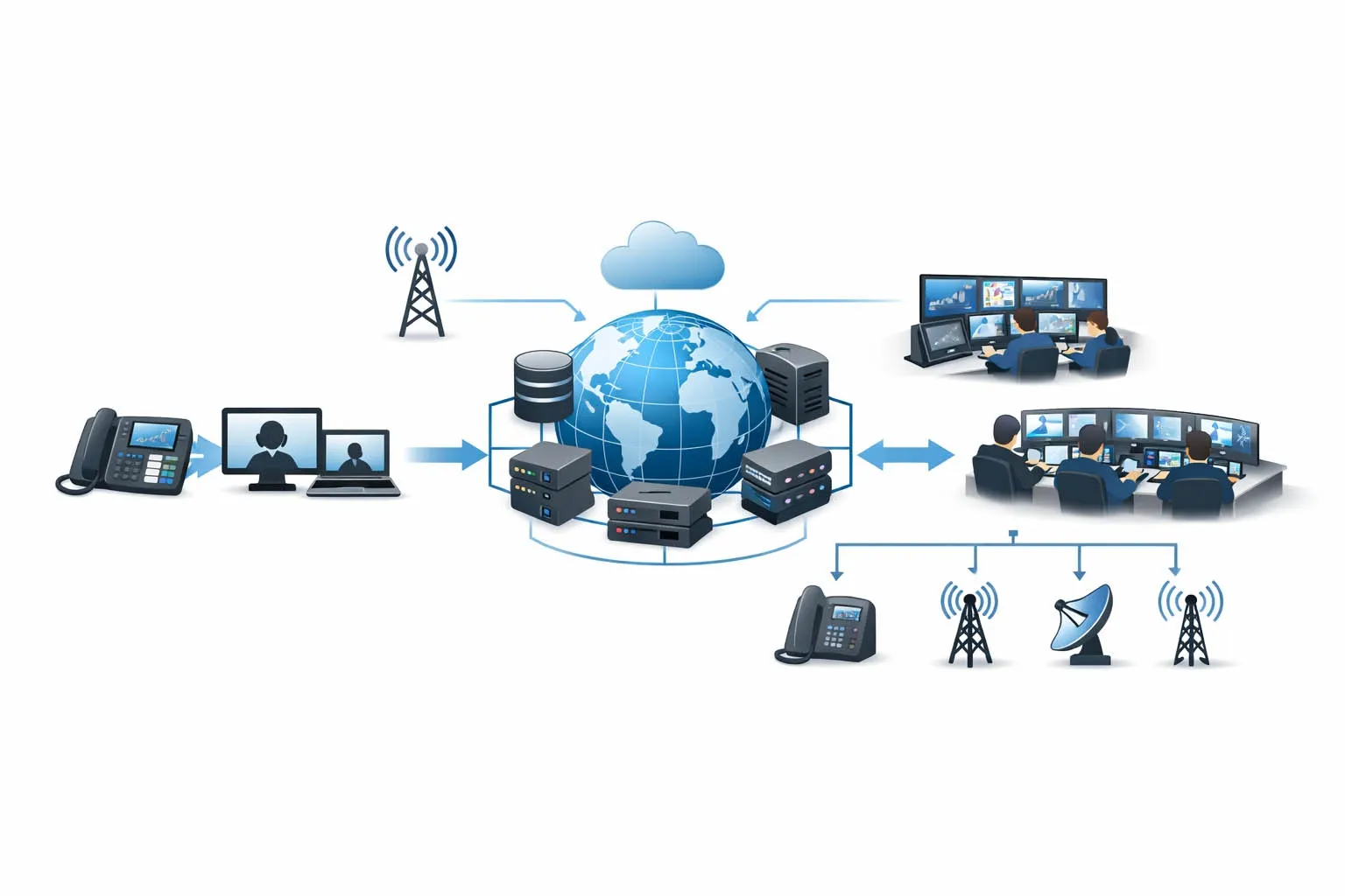 Architektur des IP-Telefonie-Dispositionsystems