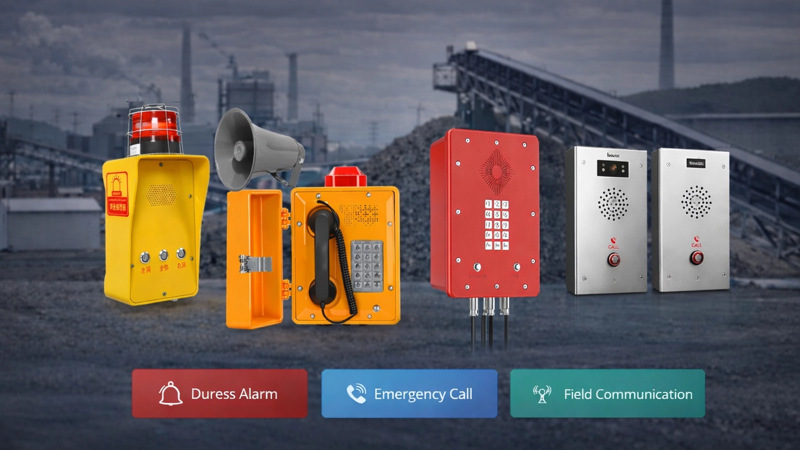 Eine breite Palette von Alarm- und Intercom-Produkten