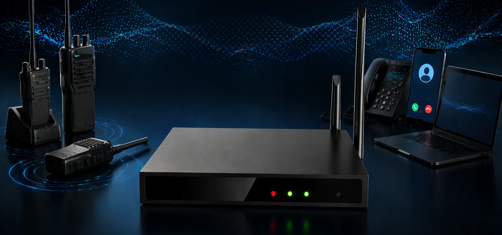Interoperabilität von UHF-Funk und SIP
