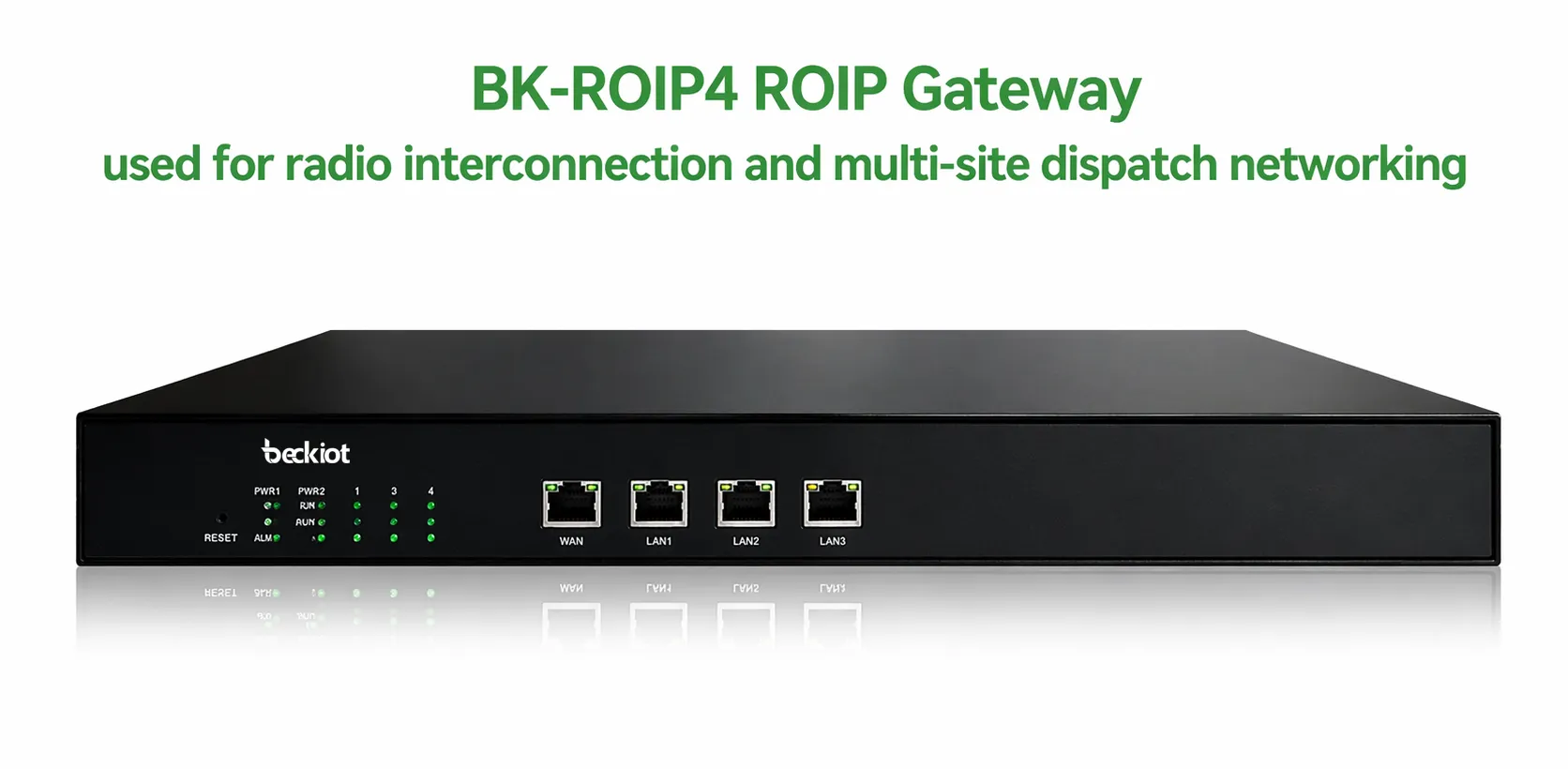 BK-ROIP4 ROIP-Gateway zur Radioverbindung und standortübergreifenden Leitstellenvernetzung