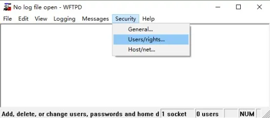 FTP-Server Sicherheitseinstellungen