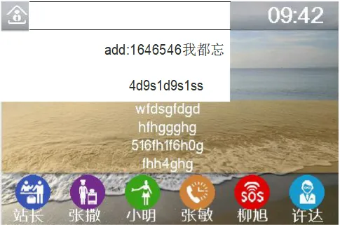 Telefonoberfläche nach der Anpassung