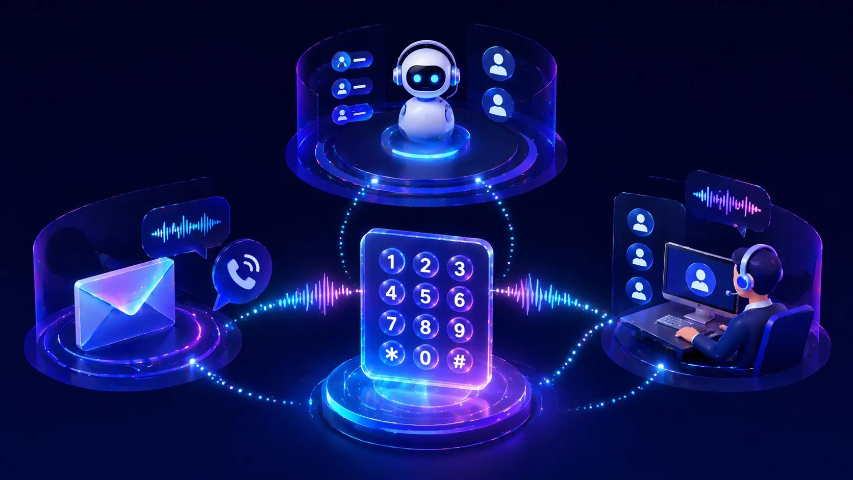 Funktionsprinzip von RFC 2833 DTMF: separate Übertragung von Telefonereignissen neben komprimiertem Sprachaudio
