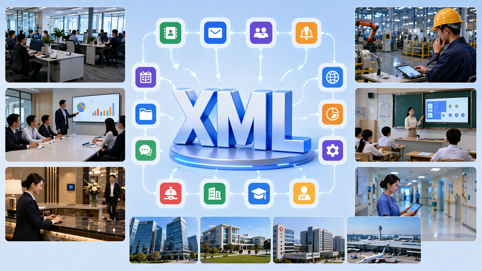 Casos de uso de XML Browser en despliegues de Telefons IP Unternehmenriales, hoteleros, sanitarios e industriales