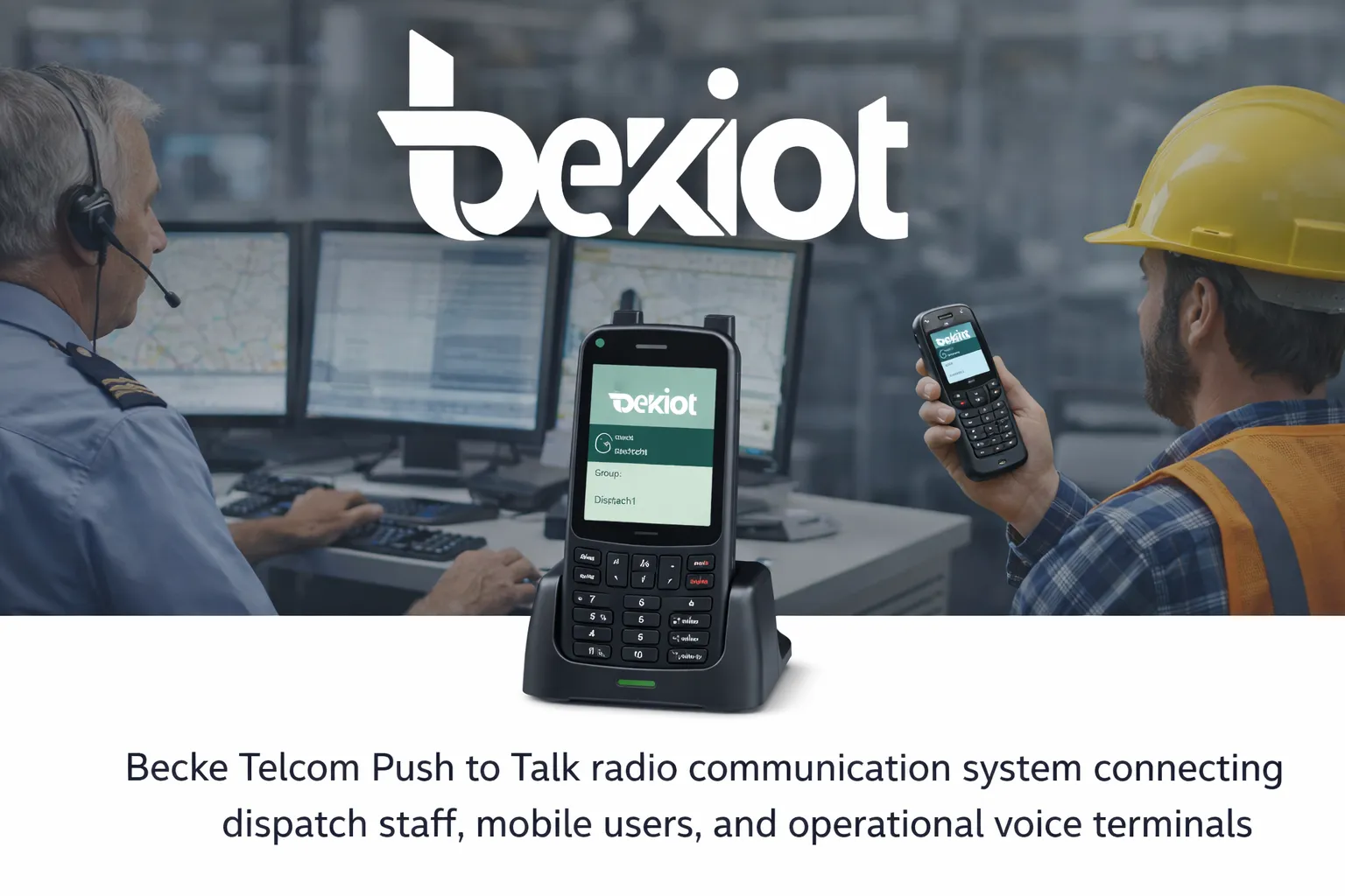 Push-to-Talk-Funksystem von Becke Telcom zur Verbindung von Disponenten, mobilen Nutzern und operativen Sprachterminals