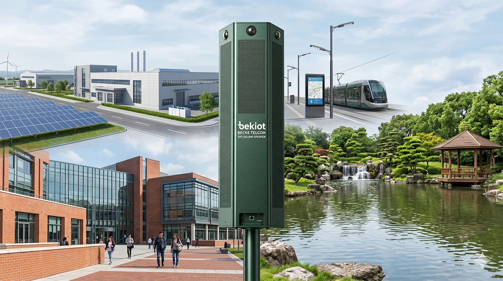 SIP-Säulenlautsprecher: Funktionen, Anwendungen und Vorteile des Remote-Pagings.