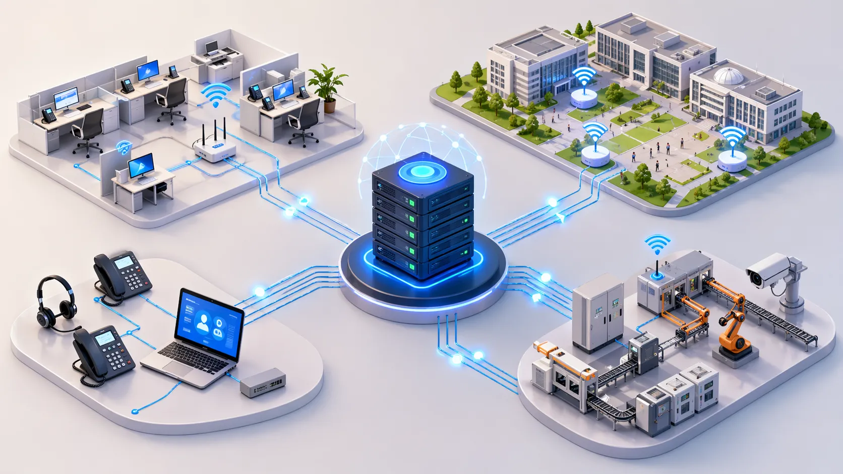 DHCP unterstützt IP-Telefone und SIP-Kommunikationsgeräte in einem Geschäftssprachnetzwerk