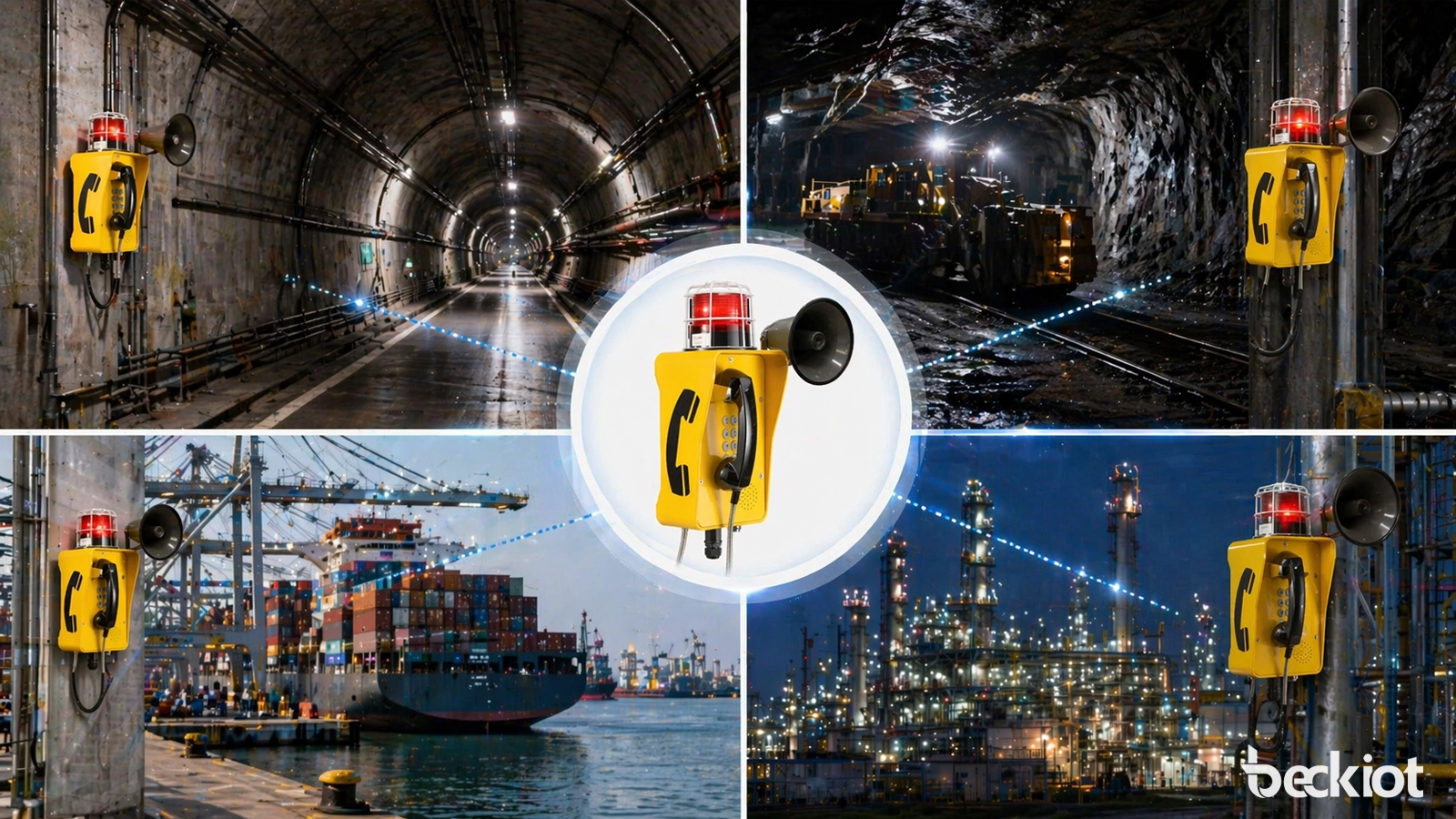 BKTS2 wetterfestes Wandtelefon für Tunnel, Bergwerke, Häfen und Industrieanlagen