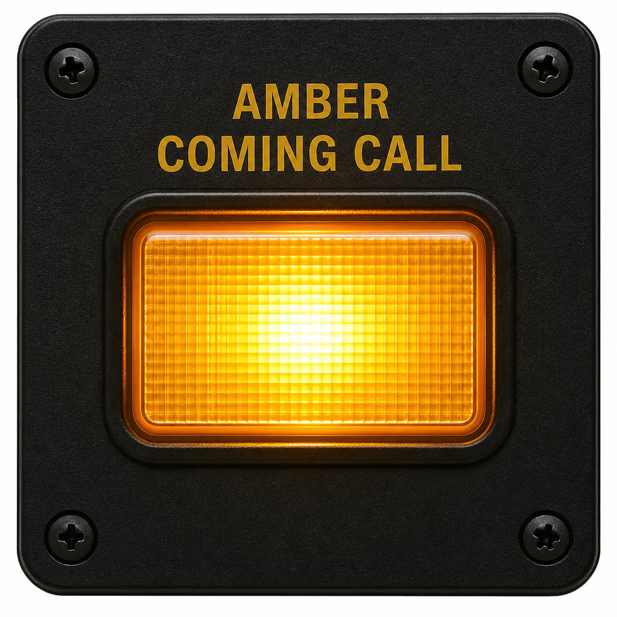 Amber coming call indicator for industrial telephone systems