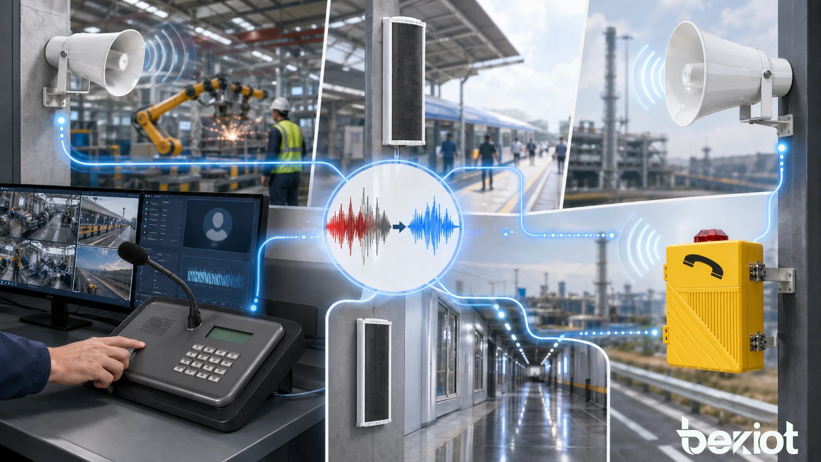 Noise-Reduction-Anwendungen in SIP-Intercom, Industrietelefon, Paging-Mikrofon, Leitstellenkonsole und Notfallkommunikation