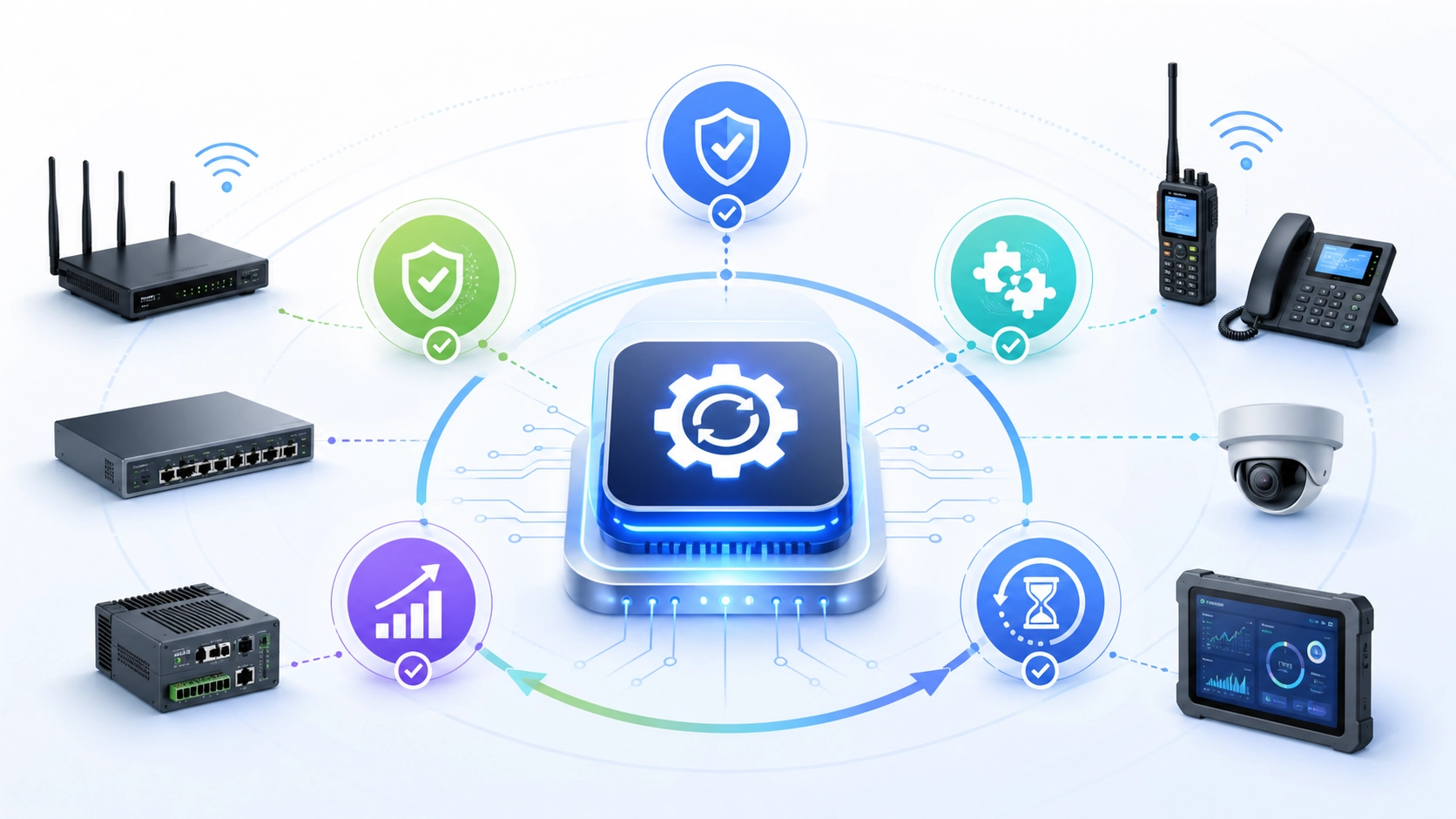 Vorteile eines Firmware-Upgrades mit verbesserter Gerätestabilität, Sicherheitspatches, Kompatibilitätsupdates und Funktionsoptimierung