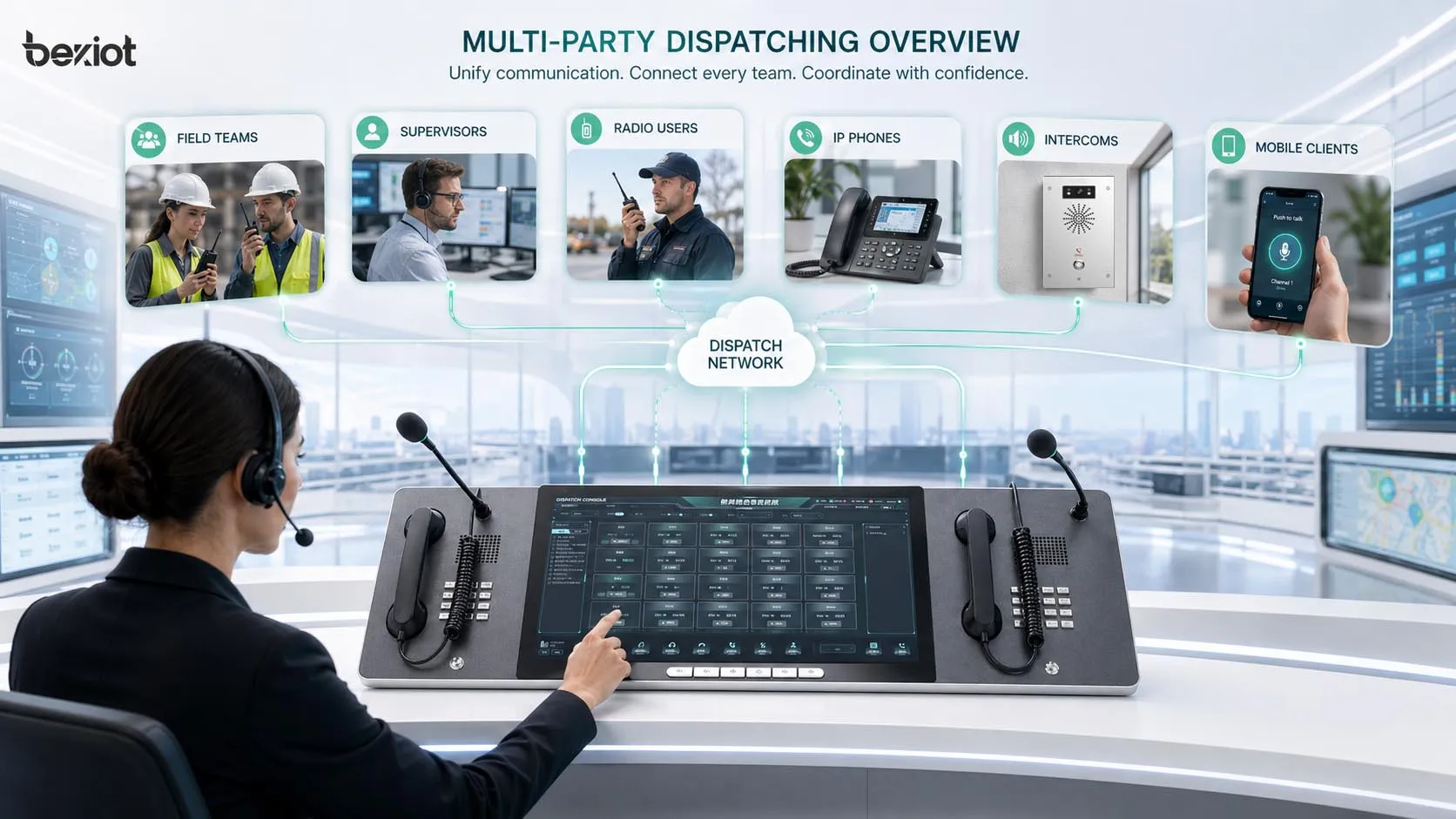 Welche Funktionen bietet Mehrparteien-Dispatching?