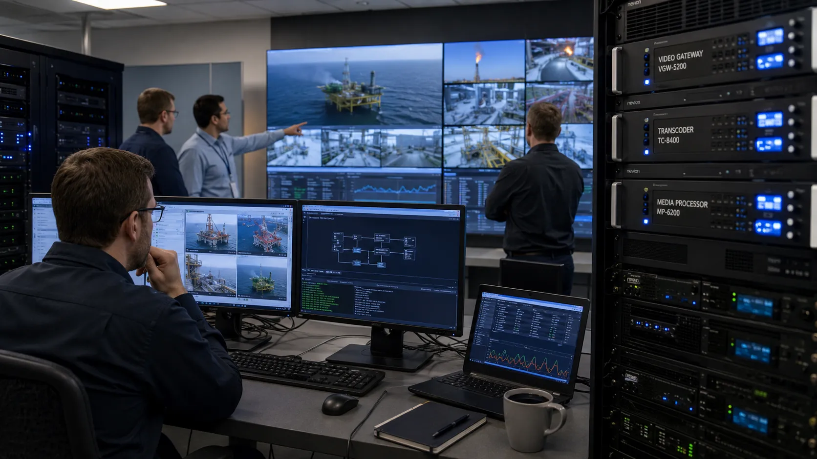 Videointegration in Unified Communications mit Kamerastreams Video-Gateway Transcodierungsserver Leitstellenanzeige und Kompatibilitätsprüfung