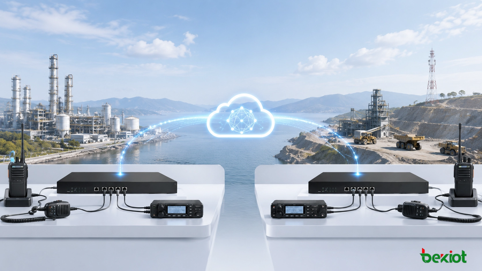 Lösung zur regionsübergreifenden Walkie-Talkie-Interconnection mit ROIP-Gateway