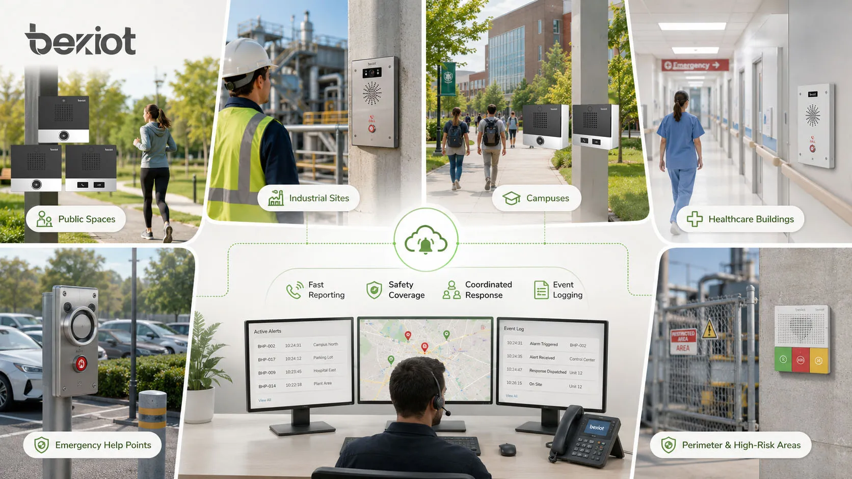 Installationsvorteile von Alarmtastern in öffentlichen Räumen, Industrieanlagen, Campusgeländen, Gesundheitseinrichtungen und Notrufpunkten
