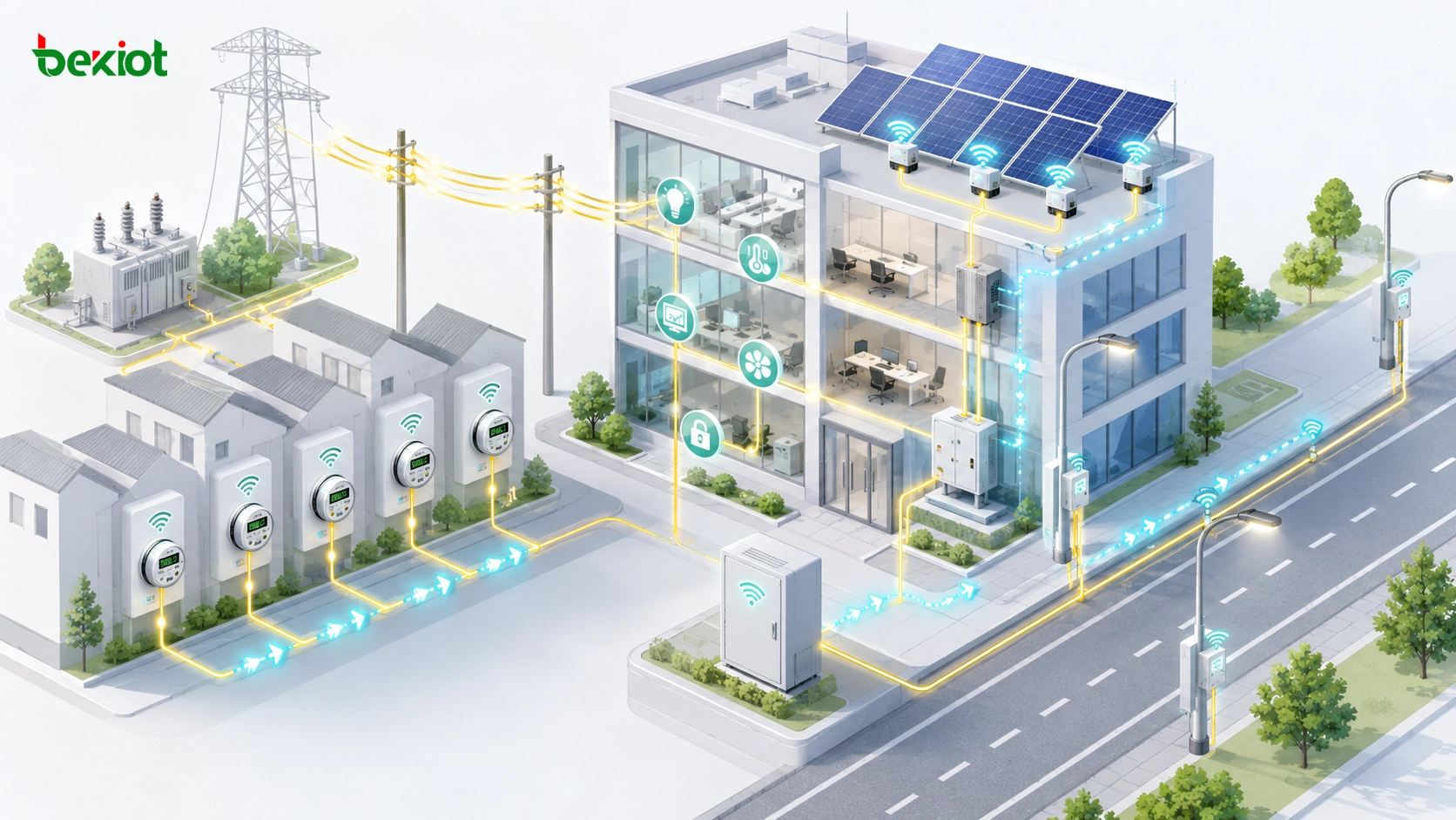 Powerline-Kommunikation in Smart Metern Straßenbeleuchtung Gebäudeautomation und Solar-Mikrowechselrichter-Monitoring