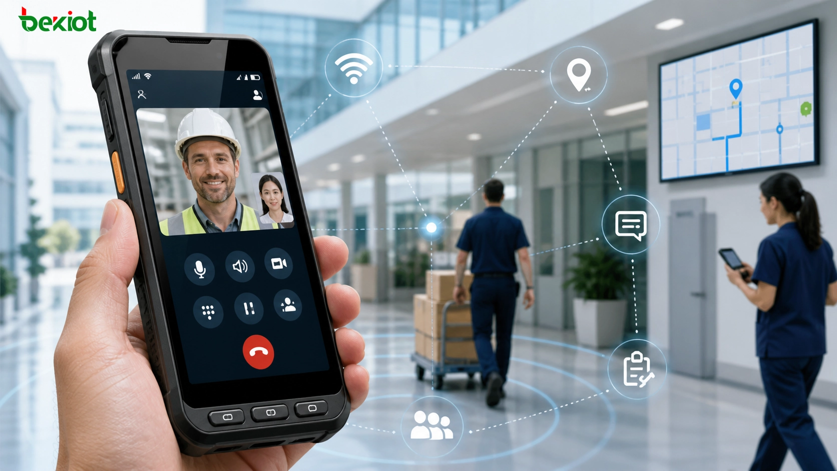 Android-Smart-Terminal mit SIP-Softphone-App für Wi‑Fi-Sprache Video Ortung und mobile Unternehmenskommunikation