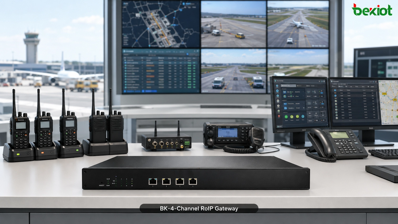 Bündel-Intercom-Gateway verbindet Flughafenfunk und SIP-Plattform