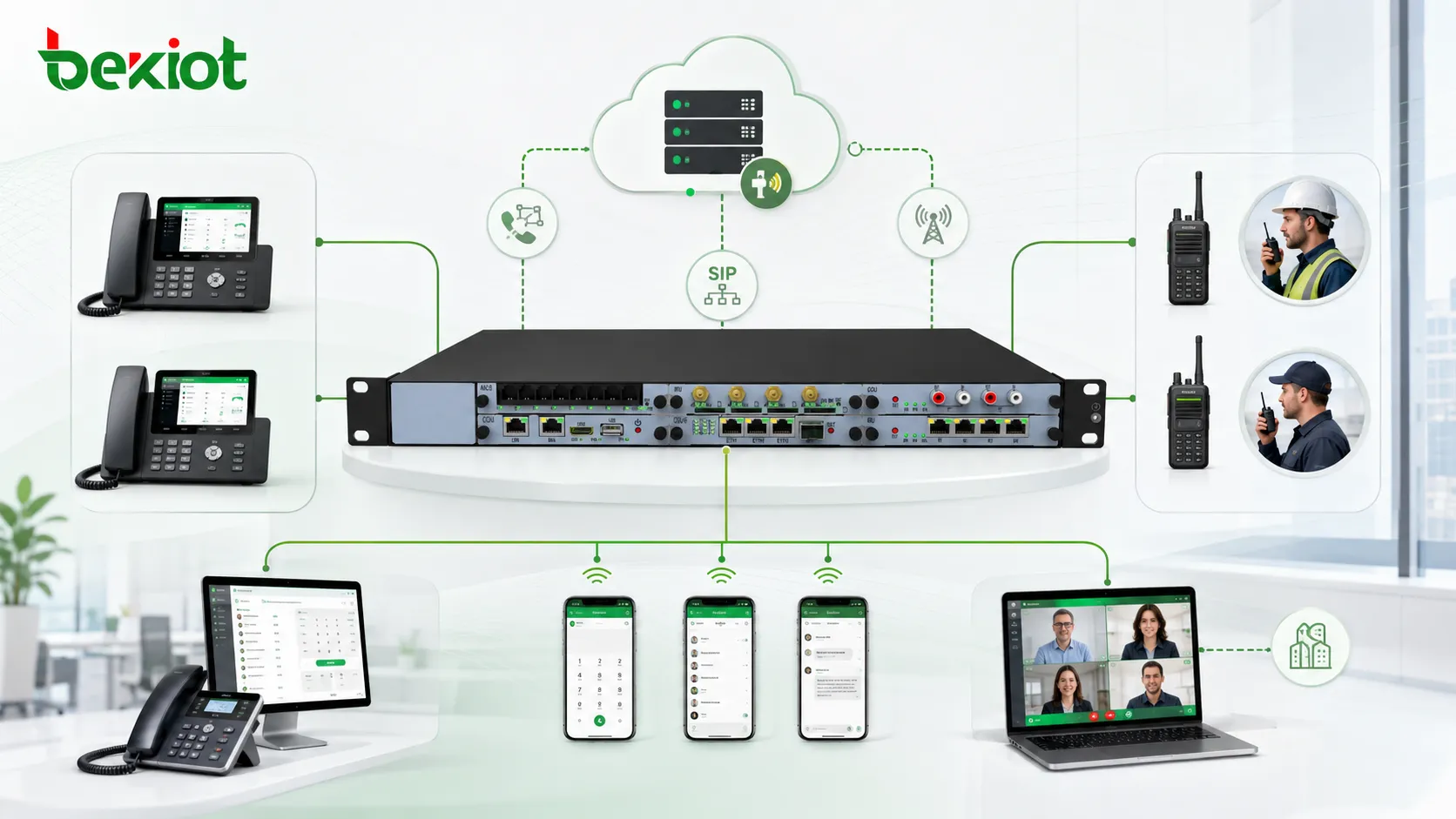 Wie Telefonsysteme Funkkommunikation und mobiles Arbeiten erweitern können