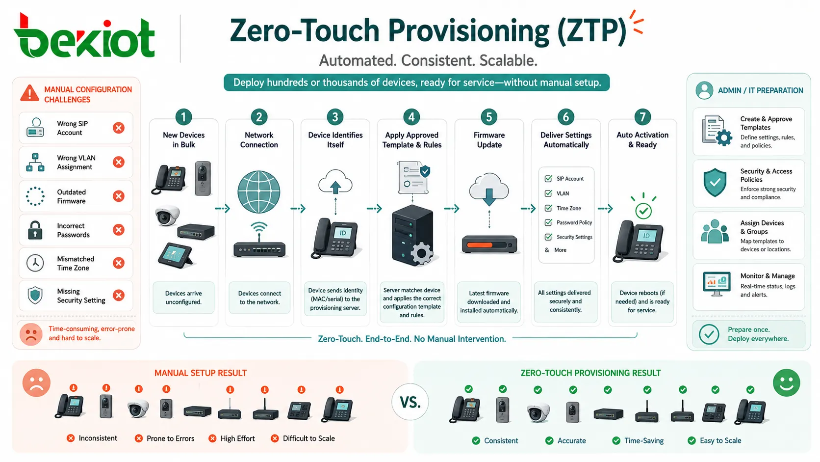 Was ist Zero Touch Deployment (ZTP)? In welchen Szenarien wird es typischerweise eingesetzt?