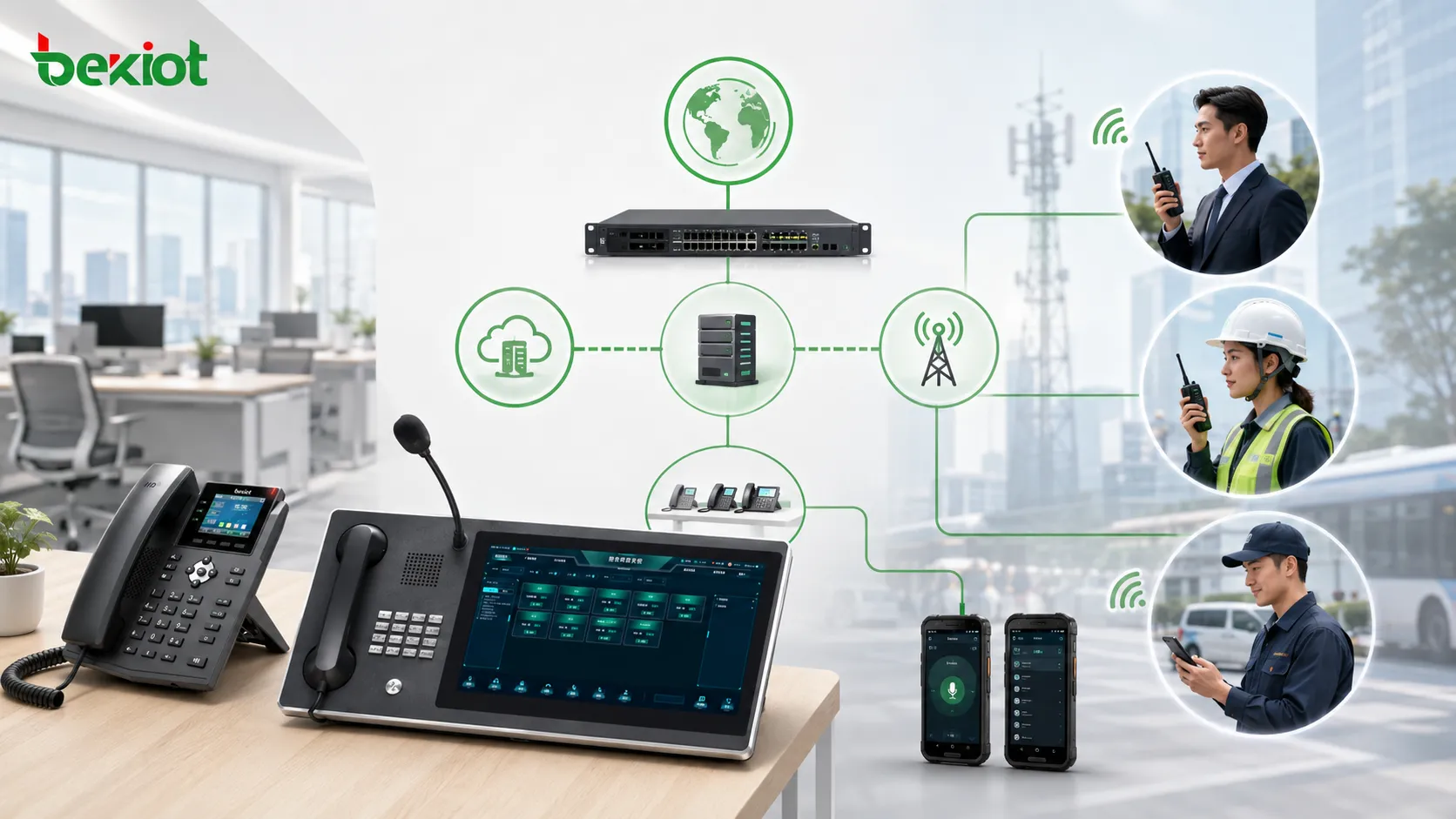 Wie Telefonsysteme drahtloses PTT und mobiles Arbeiten erweitern