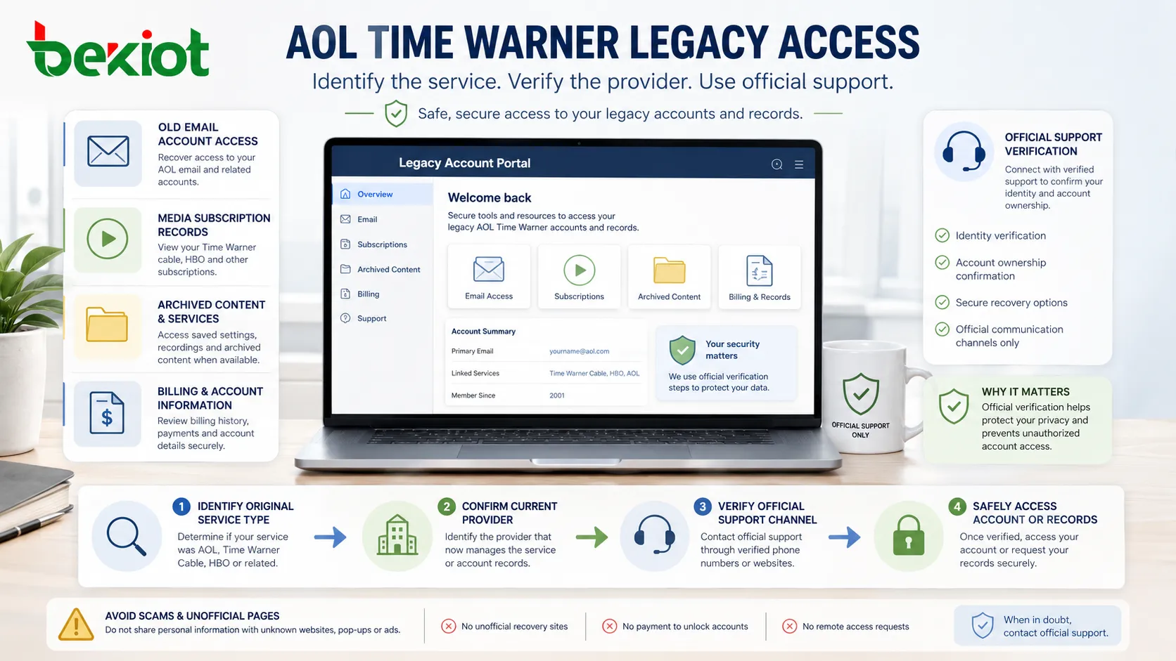 American Online Times Warner: Sicherheitsaspekte und Zugangsoptionen