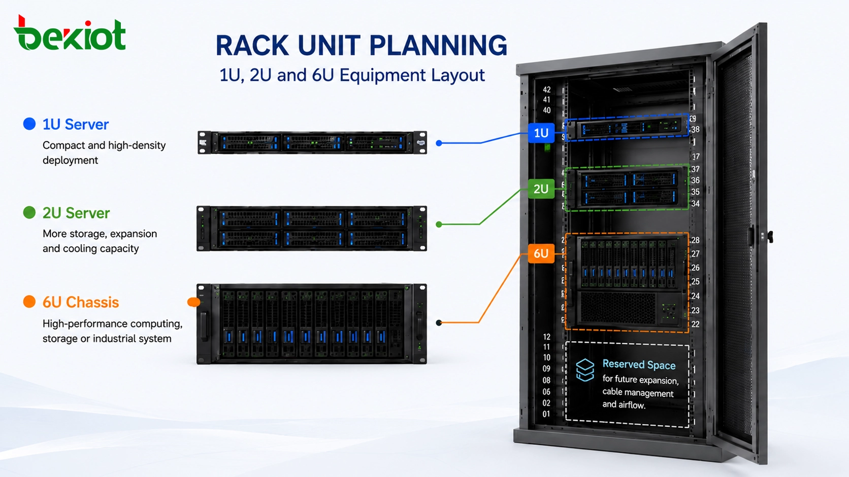 Was bedeutet U bei Servern und Rack-Installationen?