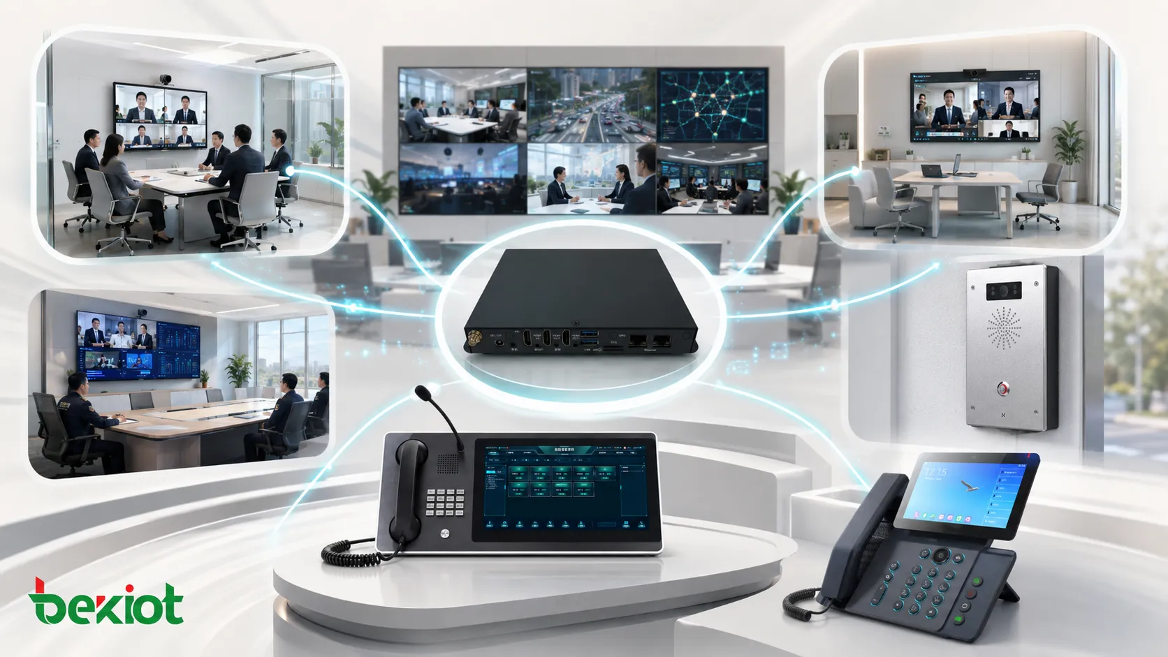 Abteilungsübergreifende Leitstelle verbindet verschiedene Videokonferenzsysteme über ein Gateway