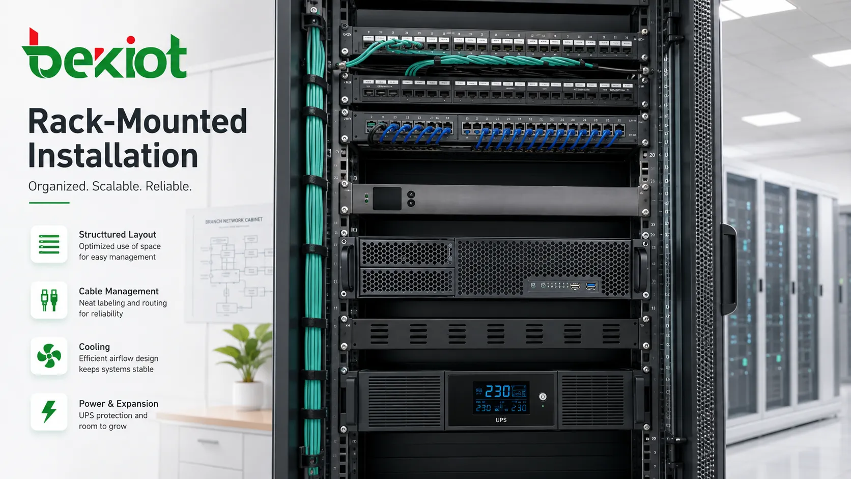 In welchen Bereichen werden rackmontierte Installationen eingesetzt?