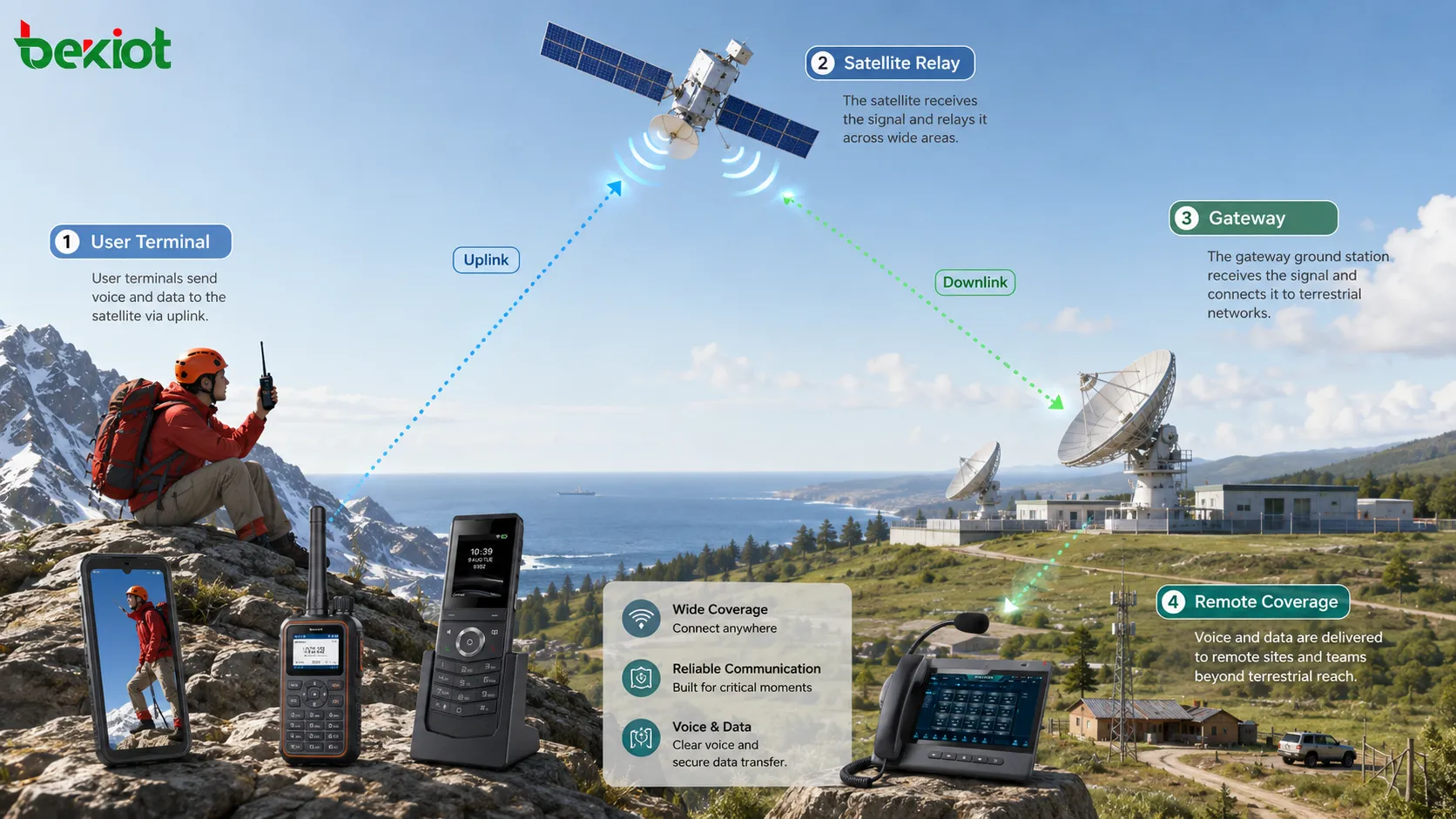 Wie Satellitenkommunikation funktioniert: Abdeckung und Einsatzfälle