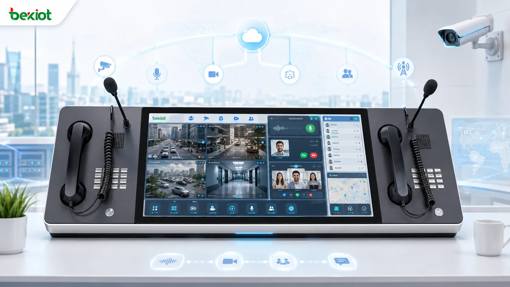 Lösung zur Videointegration für WebRTC-Einsatzkonsolen