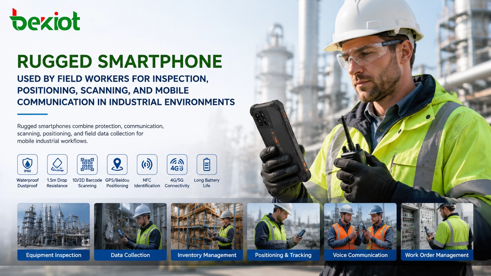 Anwendungsszenarien für robuste Smartphones im industriellen und Feldbetrieb
