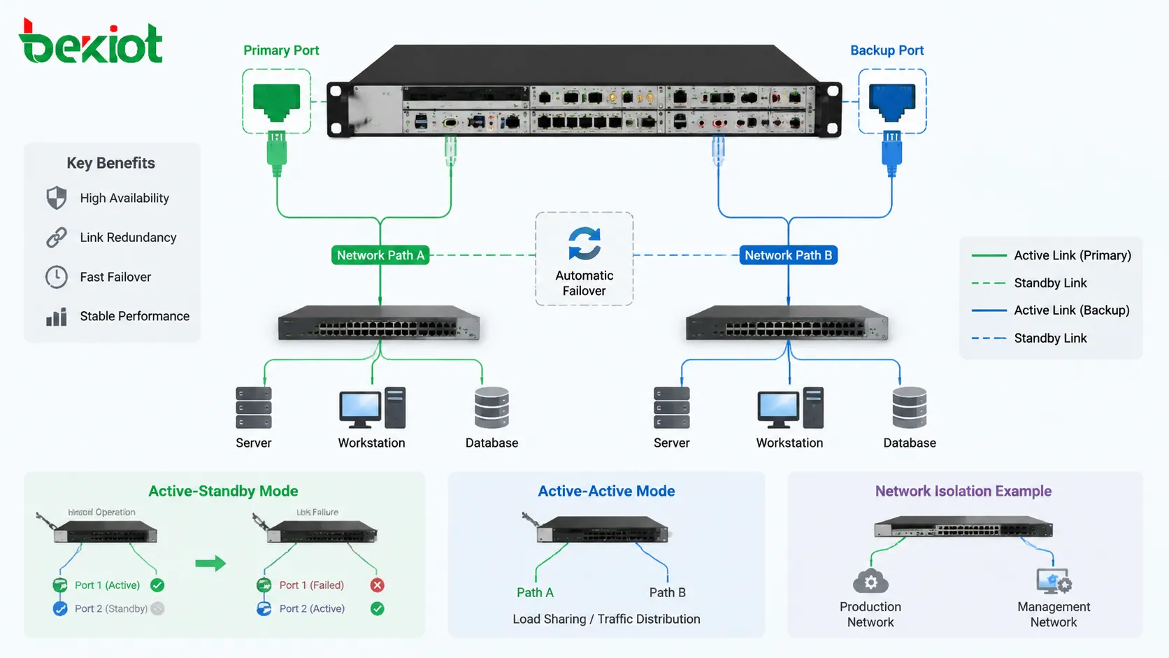 Welche Eigenschaften und Anwendungsvorteile hat Dual-Port-Redundanz?