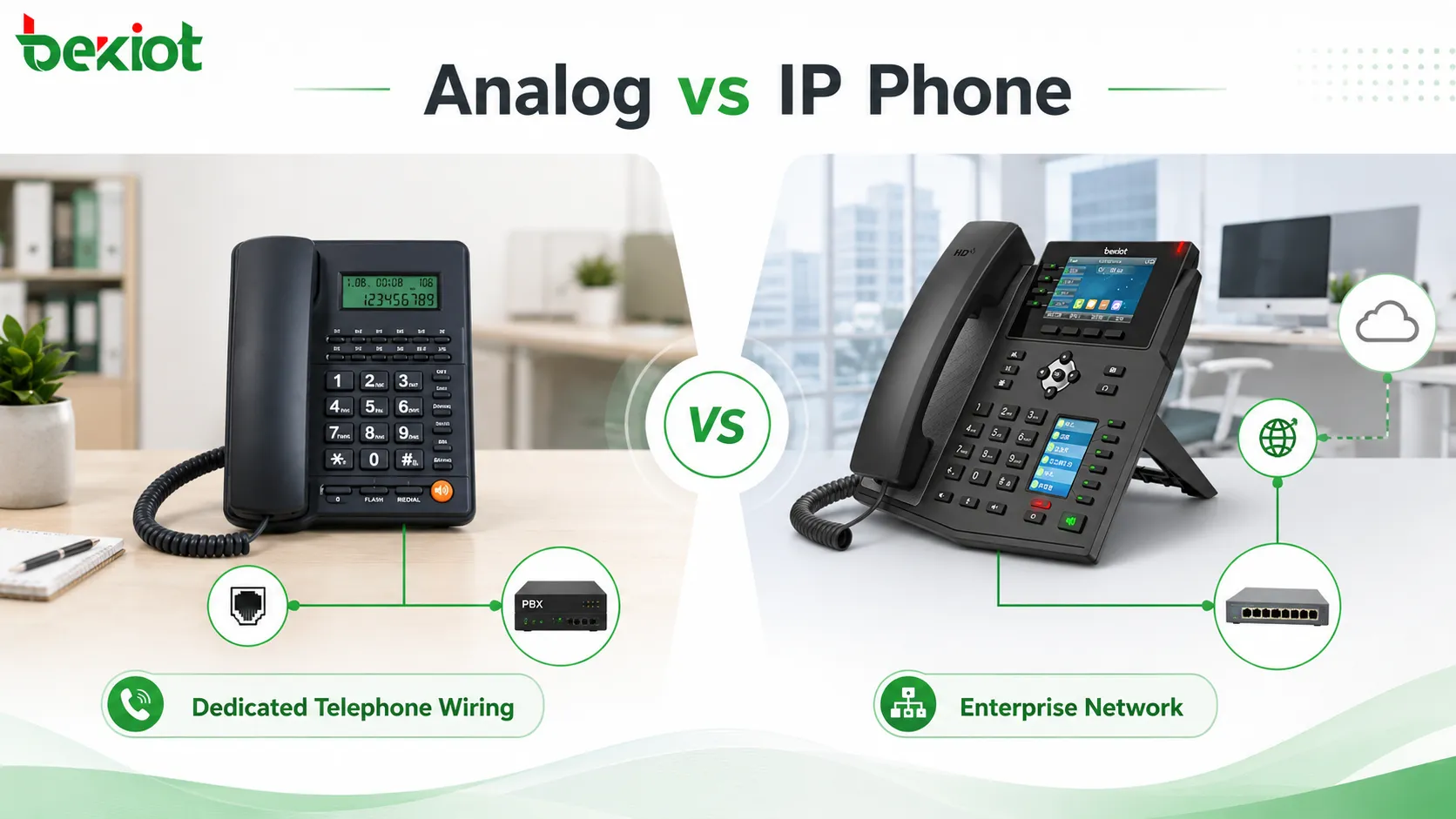 Was sind die Unterschiede zwischen analogen Telefonen und IP-Telefonen?