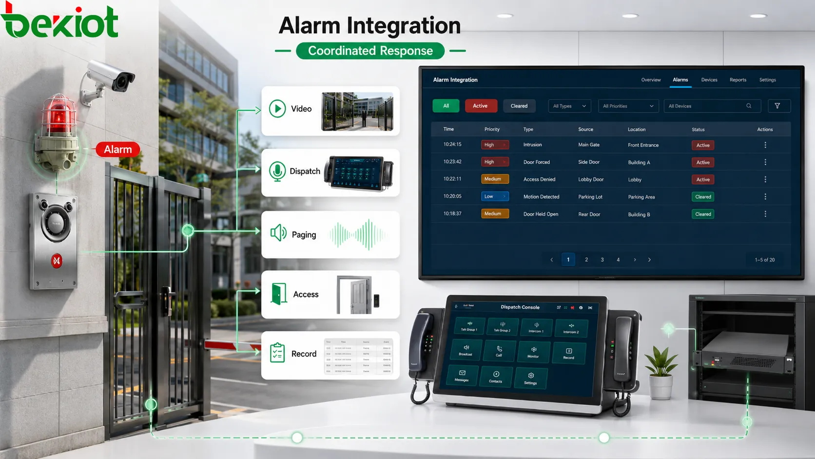 Welche Systemwerte bietet die Alarmintegration?