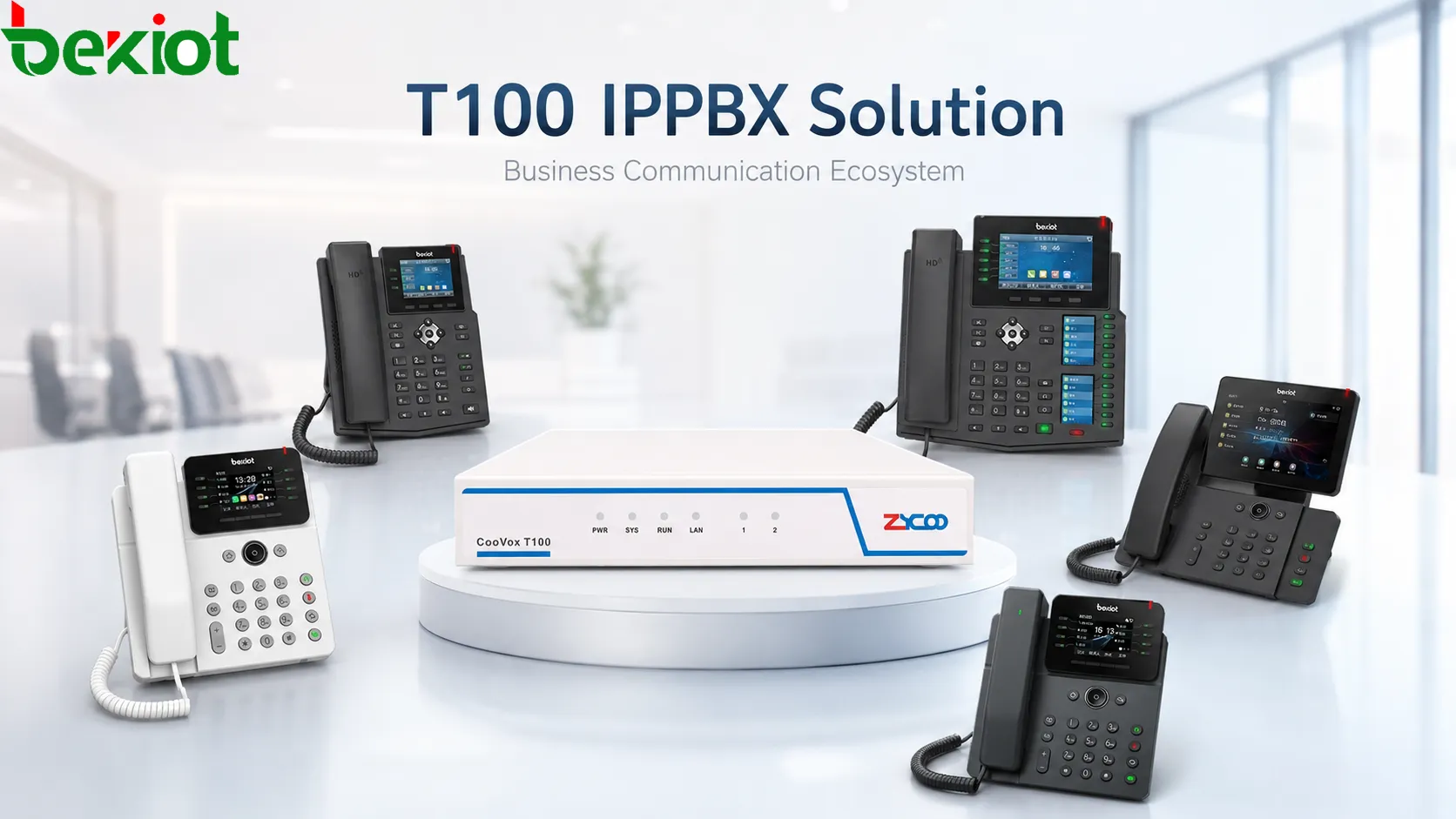 Branchenanalyse: Zycoo T100 CooVox IPPBX