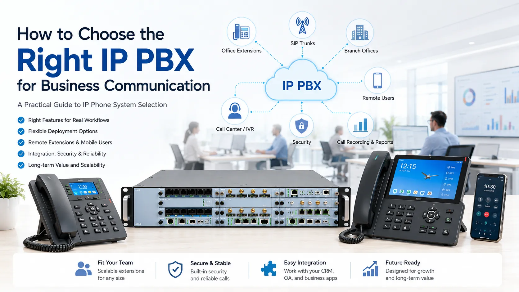 So wählen Sie die richtige IP-Telefonanlage (IP PBX) für die Geschäftskommunikation aus