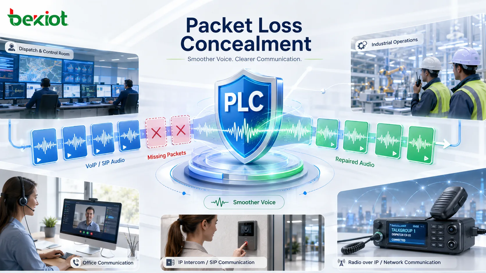 Welche Audio-Vorteile bietet Packet Loss Concealment (PLC)?