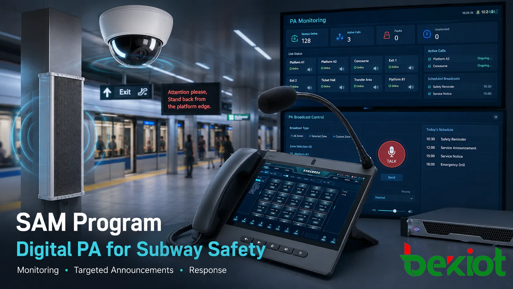 SAM-Programm und die Rolle digitaler Beschallung für die Sicherheit in U-Bahn-Stationen