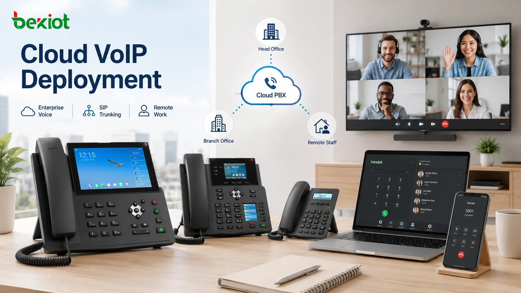 Regionale Nachfrage nach VoIP-Telefonen in Nordamerika, Europa, Asien-Pazifik, Lateinamerika, Nahost und Afrika mit Treibern der Unternehmensakzeptanz
