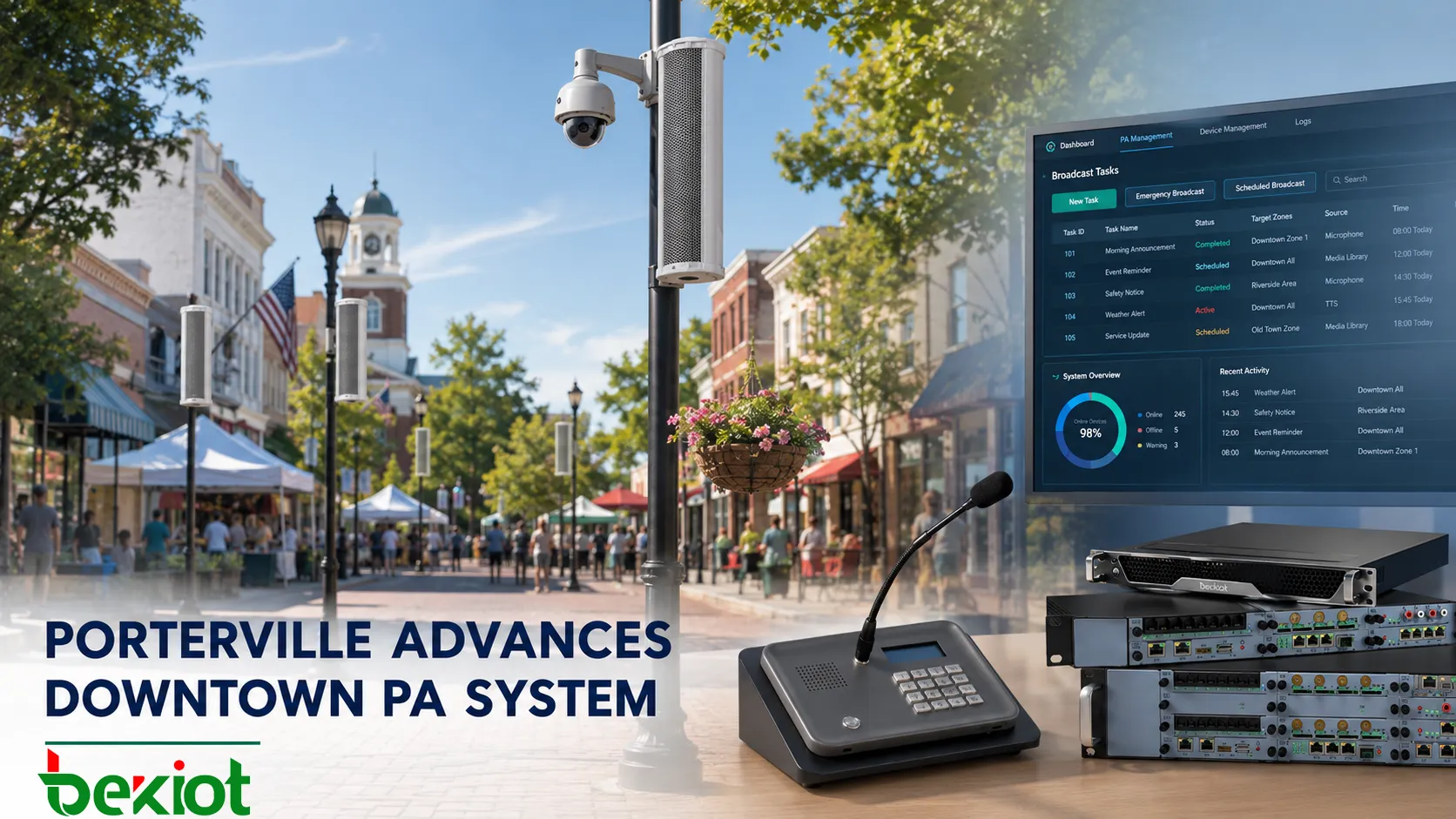 Porterville treibt Innenstadt-PA-System voran