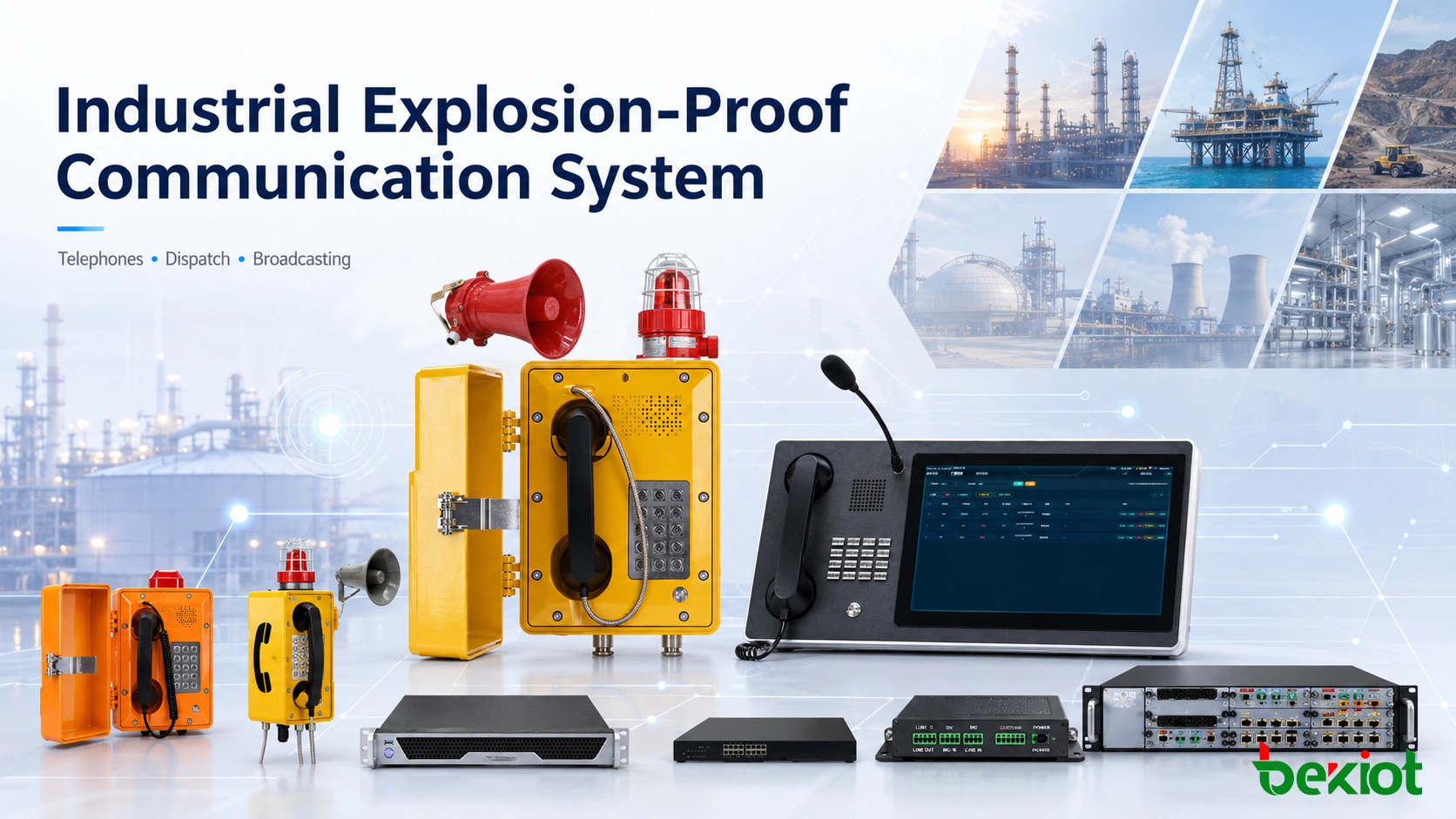 Industrielle explosionsgeschützte Kommunikation: Integration von Telefonen und Dispatch-System